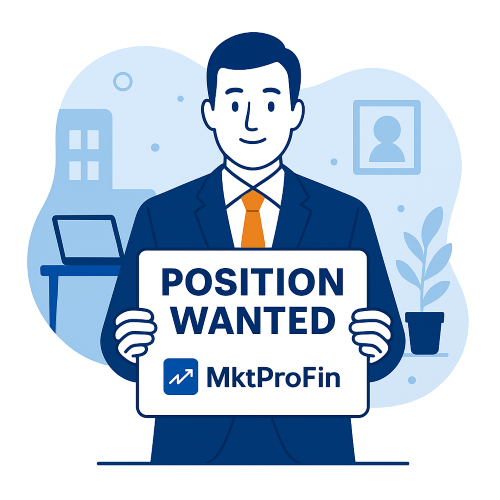 Every profile is edited to reflect the candidate's true skills and areas of expertise after being checked for professionalism and relevancy. MktProFin links you with driven individuals directly, whether you are a recruiter seeking specialized experience or a managing partner seeking to fill a high-impact position. Look through applicants who are prepared to produce outcomes and are ready for hire, including those with Series 7, Series 24, CFA, CPA, and other credentials. You can avoid the clutter of generic employment boards by using our Position Wanted listings.